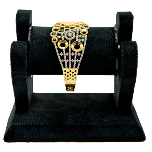 Gold Geometric Stone Bracelet ,Gold Designer Bracelet for Women
